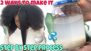 RICE WATER FOR EXTREME HAIR GROWTH  How To Make Rice Water Hair Growth Rinse [upl. by Oetsira]