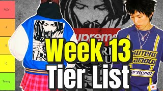 Supreme Week 13 Tier List featuring Hysteric Glamour [upl. by Sylas]