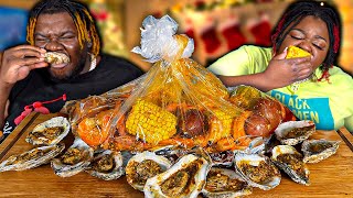 EXTREMELY JUICY SEAFOOD BOIL IN A BAG  MUKBANG EATING SHOW [upl. by Tayyebeb]