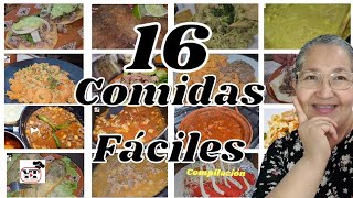 ✅️16 COMIDAS FÁCILES PARA TU MENÚ SEMANAL Compilación [upl. by Camel]