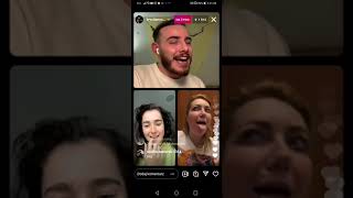 Instagram Live Polands Ochman with Irelands Brooke and Albanias Ronela Hajati 21042022 [upl. by Aikar]