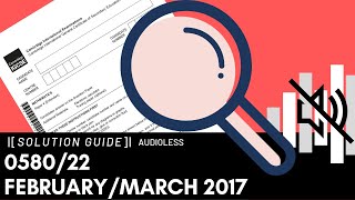 058022 FebruaryMarch 2017 Marking Scheme MS [upl. by Lettig]