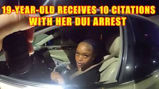 Mom Cant Save 19YearOld Daughter from Getting 10 Citations and a DUI Arrest [upl. by Airetnuhs]