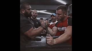 Irakli now 🦾 iraklizirakashvili levansaginashvili armwrestling sport edit rec [upl. by Kerrill]