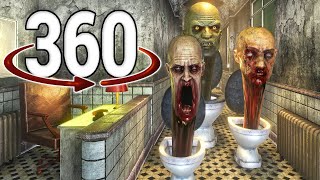 Skibidi Toilet 360° Horror Chase Video  Skibidi toilet VS Cameraman [upl. by Nolyaw]