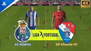 FC Porto VS Gil Vicente FC  LIGA PORTUGAL  PS5  4K [upl. by Avik]