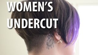 Womens Undercut and Hairstyle [upl. by Sell]