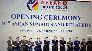 Live แพทองธาร ชินวัตร นายกรัฐมนตรี พิธีเปิดประชุม ASEAN Summits 2024 กรุงเวียงจันทร์ ประเทศลาว [upl. by Ianaj561]