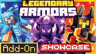 Legendary Armors AddOn  Showcase  Minecraft Bedrock Addon [upl. by Manolo946]