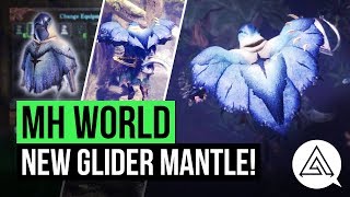 Monster Hunter World  NEW Glider Mantle Gameplay [upl. by Alhak]