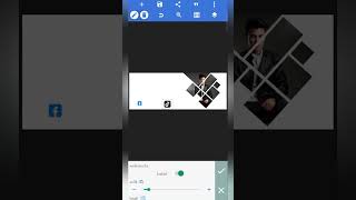 Facebook cover photo design tutorial edit shorts [upl. by Htezzil381]