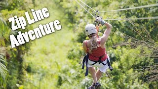 Punta Cana Zip Line Canopy Adventure [upl. by Einattirb8]