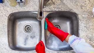 The Essential Guide to Cleaning a Sink  StepbyStep Tutorial 🚰 ✨ [upl. by Bunch]