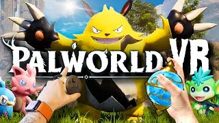 PALWORLD VR is CRAZY First Person and MOTION CONTROLS  UEVR Mod Quest 3 [upl. by Yokoyama]