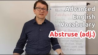 Abstruse adj  Advanced English Vocabulary  One Minute Videos [upl. by Elihu586]