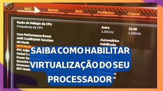 COMO HABILITAR A VIRTUALIZAÇÃO DO RYZEN EM PLACA MÃE GIGABYTE [upl. by Jonathon]