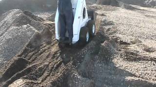 RAMROD Mini Skid Loader 930  working in the dirt pile [upl. by Tessler]