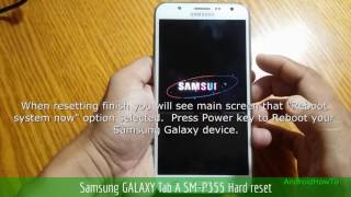 Samsung GALAXY Tab A SMP355 Hard reset [upl. by Semaj]