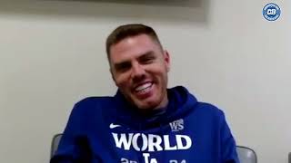 2024 World Series Freddie Freeman optimistic about return to Dodgers lineup [upl. by Annunciata]