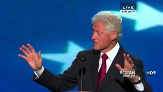 Bill Clinton speaks at the 2012 DNC CSPAN  Full Speech [upl. by Rodina]