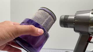 How To Clean The Filter Of A Dyson V11 V12 Outsize or V15 Vacuum [upl. by Matthaus]