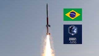 LANÇAMENTO DE FOGUETE BRASILEIRO VSB30  MISSÃO MASER 16 [upl. by Meehaf]