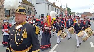 BOUSSULEZWALCOURT 🇧🇪 Marche du Saint Sacrement 2024 1 [upl. by Tamqrah]