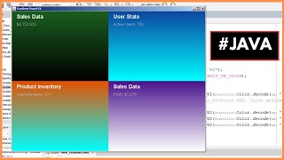 Java  How to Add Gradient Background Color to JPanel with Text in Java NetBeans 2 [upl. by Goulette]