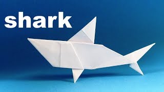 Easy Origami Shark  Origami Easy Tutorial How to make an origami Shark [upl. by Teloiv845]