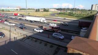 Toronto Highway 401 amp Islington Crash [upl. by Marys]