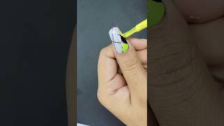 Striping tape using nailart 💅 shorts youtubeshorts easynailart viralshorts [upl. by Henning]