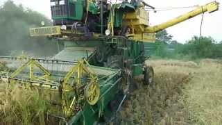 paddy harvesting machine in india [upl. by Rosenberger]