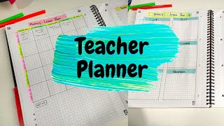 Teacher Planner Set up using Notebook  Planner For School [upl. by Swen]