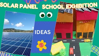 🌈SOLAR ENERGY SCHOOL PROJECTS WITH SOLAR PANELS  School exhibition [upl. by Yvette]