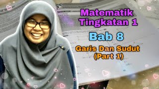 Matematik Tingkatan 1 Bab 8  Garis Dan Sudut [upl. by Treborsemaj744]