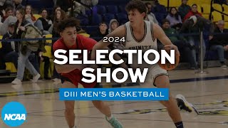 2024 NCAA DIII mens basketball championship bracket selection show [upl. by Hctub734]