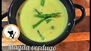 como hacer crema o sopa de esparragos receta fácil y rapida [upl. by Ralph]