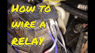 How to WIRE A RELAY to a switched circuit for auxiliary lights [upl. by Corina]