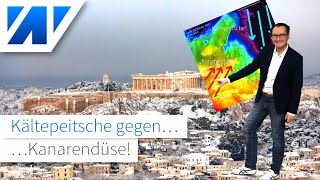 Verrückte Wetterlage Kältepeitsche gegen Kanarendüse Extremer FebruarFrühling Update Märzwinter [upl. by Yelsehc]