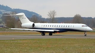 Power and Elegance Bombardier Global 7500 TakeOff from Bern [upl. by Nnednarb]