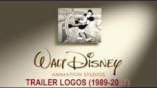 633 Walt Disney Animation Studios Trailer Logos 19892016 [upl. by Ameehs]