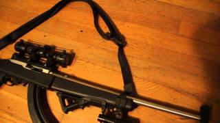 Ruger 1022 takedown mods with folding stock [upl. by Dolloff]