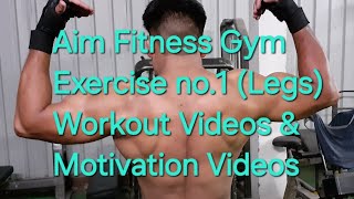 Aim Fitness Gym Exercise no1 Legs Workout Videos amp Motivation Videos Muscle Gain [upl. by Rramal]