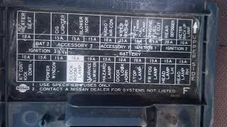 86 Nissan d21 fusebox diagram [upl. by Alyk]