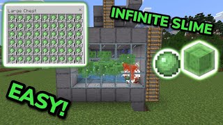 NEW SIMPLE 121 SLIME FARM TUTORIAL in Minecraft Bedrock MCPEXboxPSSwitchPC [upl. by Thier368]