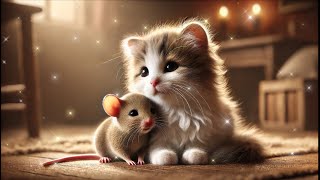 Petite souris Vers son chaton si doux  Histoire en chanson [upl. by Aruabea]