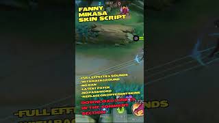 Script Skin Fanny Attack On Titan  Mikasa  Full Effects  Sounds  No Password  Yeezus [upl. by Major]