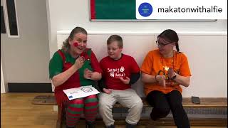 Makaton for ‘CHRISTMAS PUDDING’ [upl. by Eisiam624]