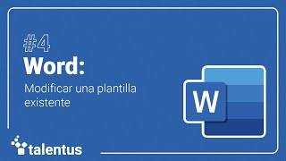 Word Modificar una plantilla existente [upl. by Levin]