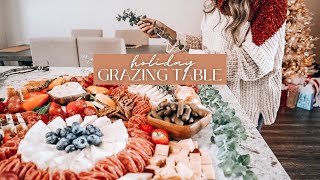 EASY HOLIDAY GRAZING TABLE  how to make a charcuterie spread that will amaze your guests [upl. by Vittorio]